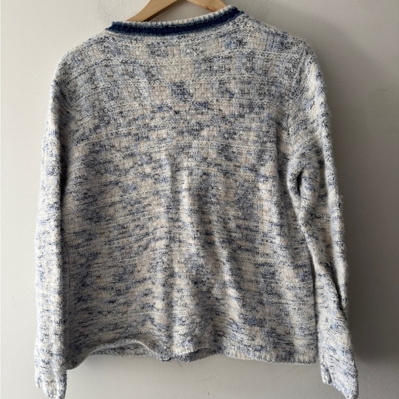 Sioni Knit Button Up Jacket Sweater Cardigan Denim and Button Details - Picture 2 of 6